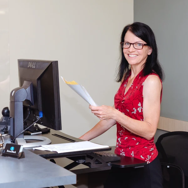 Chiropractic Victoria BC Office Manager Smiling