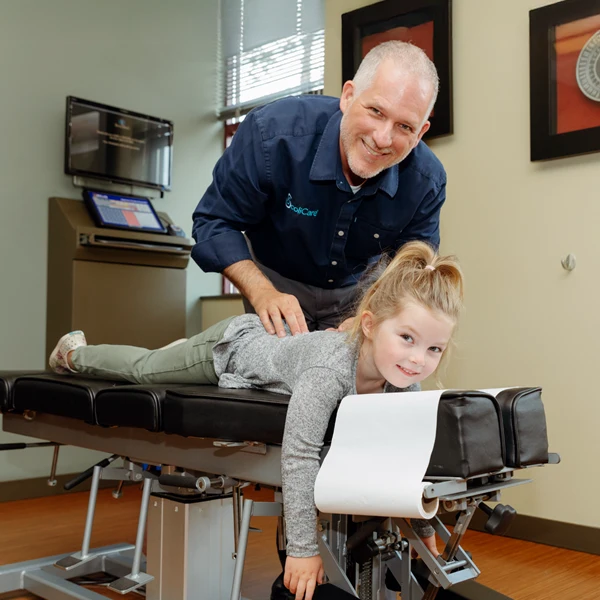 Chiropractor Victoria BC Brad Gage and Child Patient